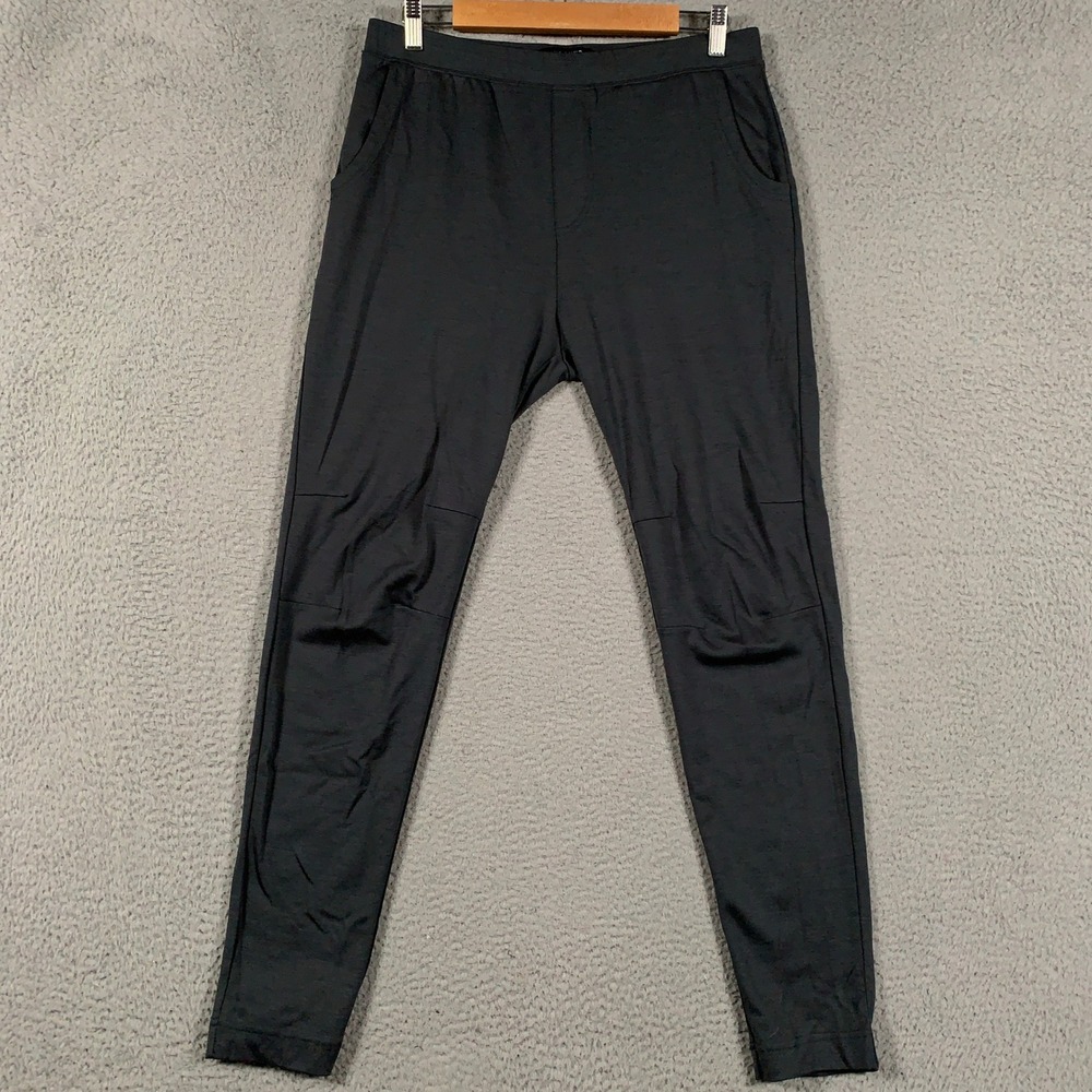 Unbound Merino Travel Jogger Pants Men's Medium M Dark Gray Tapered Wool Stretch